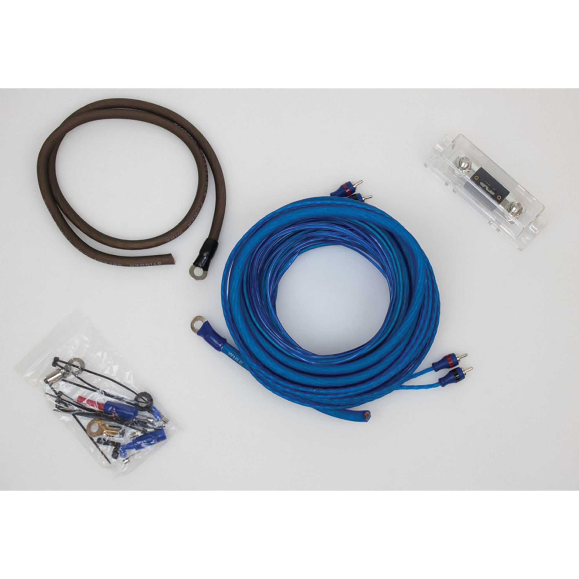 Stinger® Select Series 8-Gauge 600-Watt Amp Wiring Kit with Ultra-Flexible Copper-Clad Aluminum Cables, SSK8